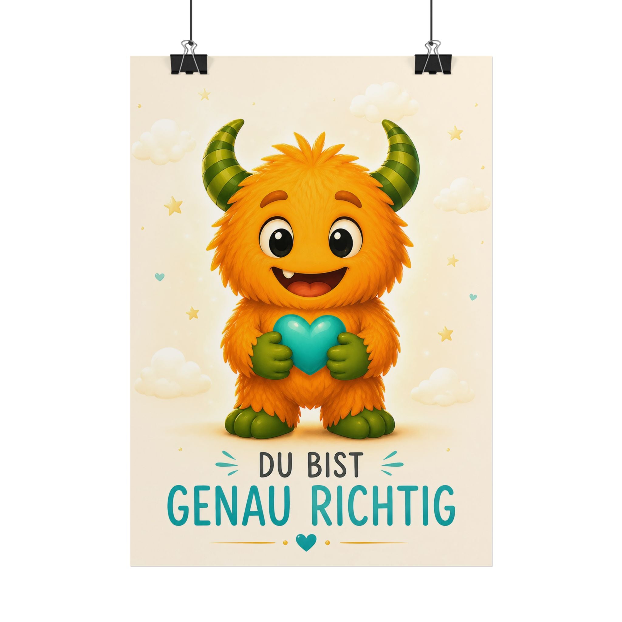 Lalinoo Poster „Du bist genau richtig“