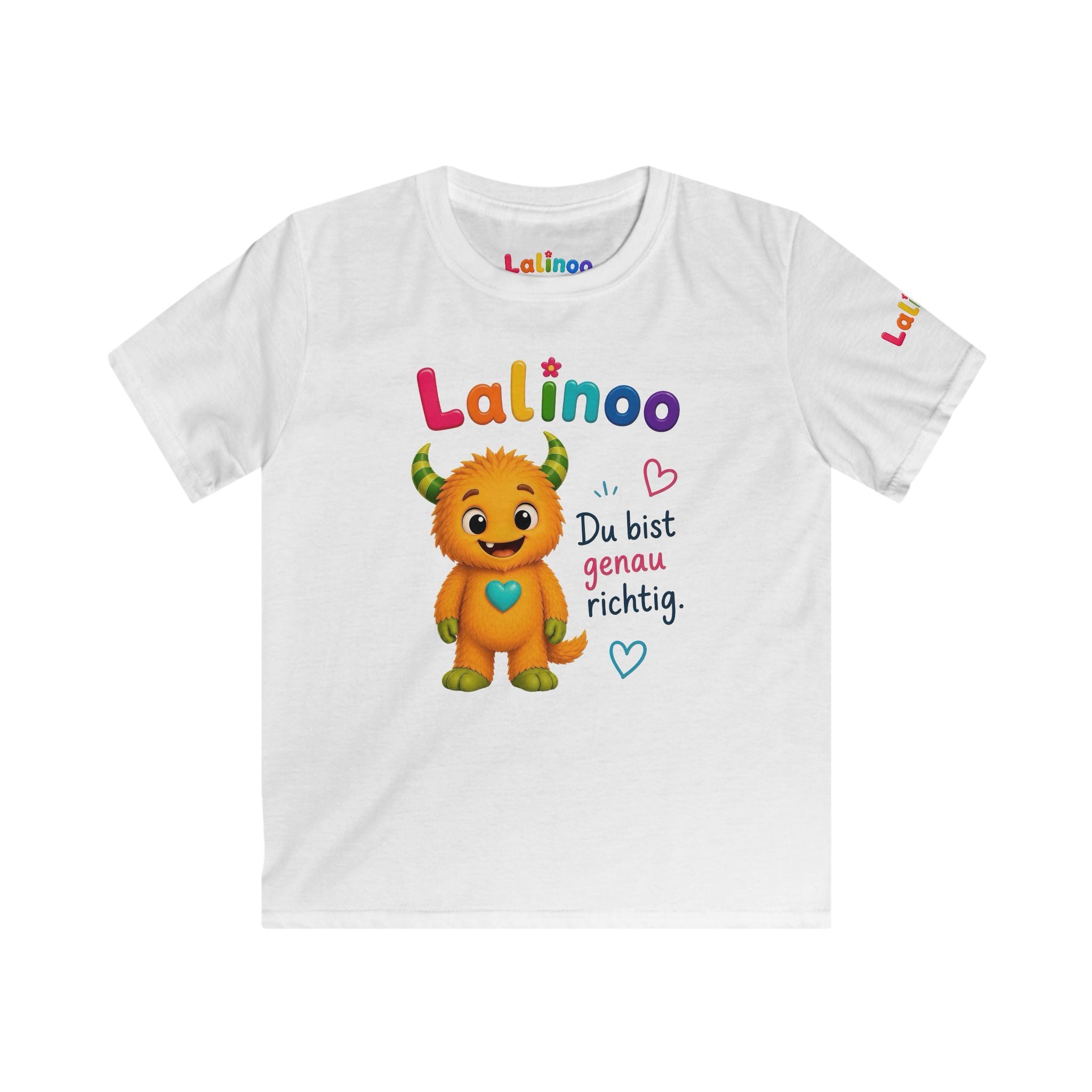 Lalinoo Kinder T-Shirt – Du bist genau richtig 🩵 | Weiches Baumwollshirt für Kinder