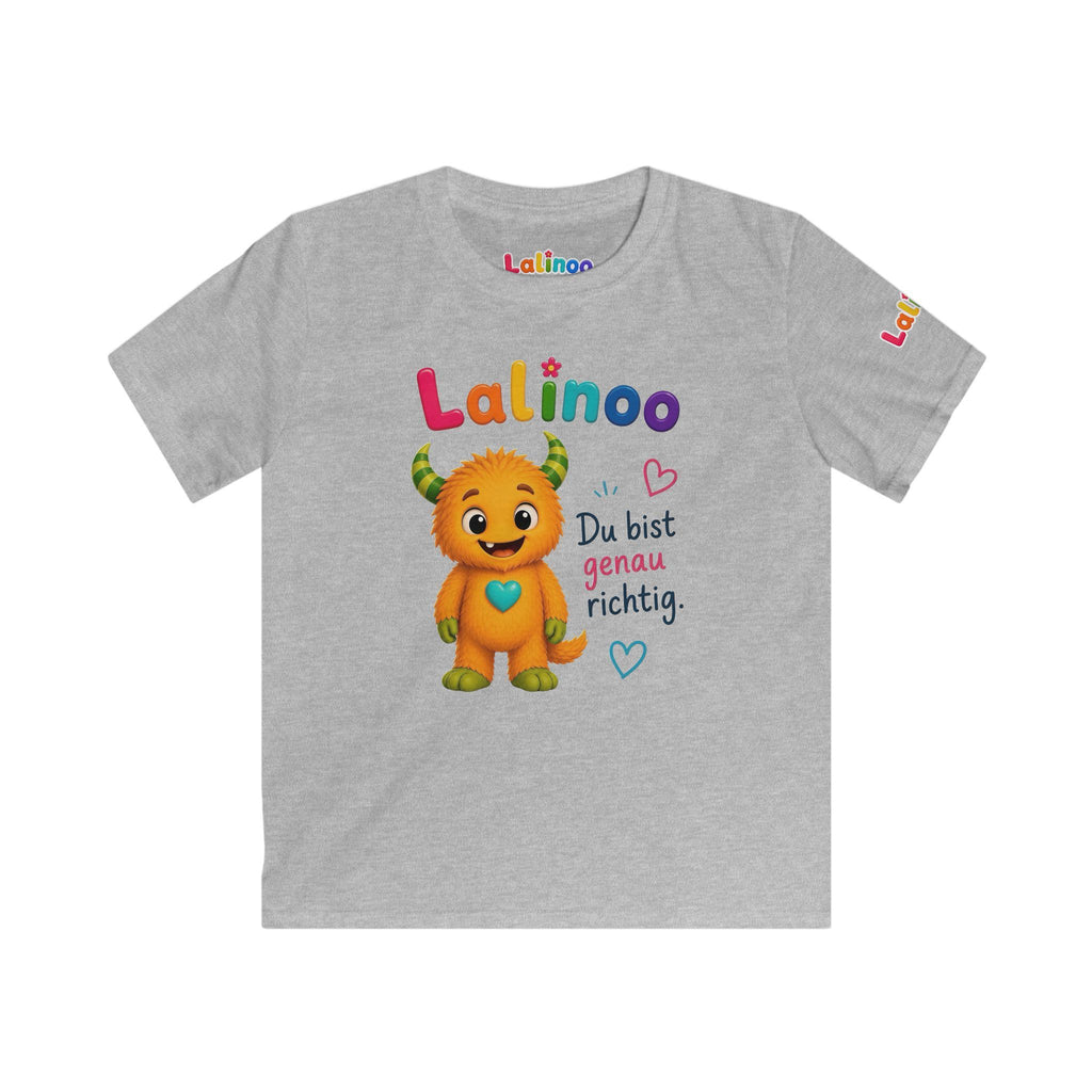 Lalinoo Kinder T-Shirt – Du bist genau richtig 🩵 | Weiches Baumwollshirt für Kinder
