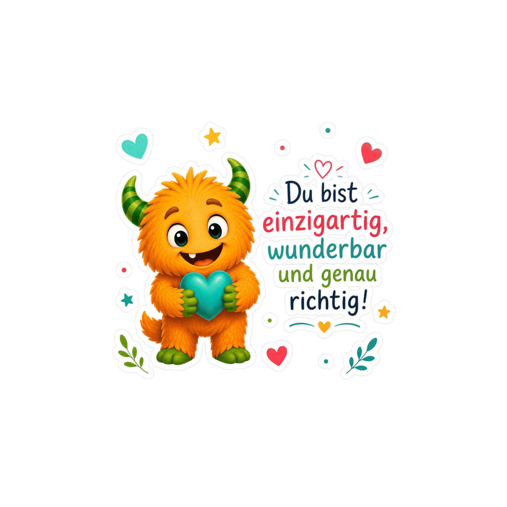 Lalinoo Sticker für Kinder – Wasserfester Vinyl Aufkleber mit liebevollem Motiv