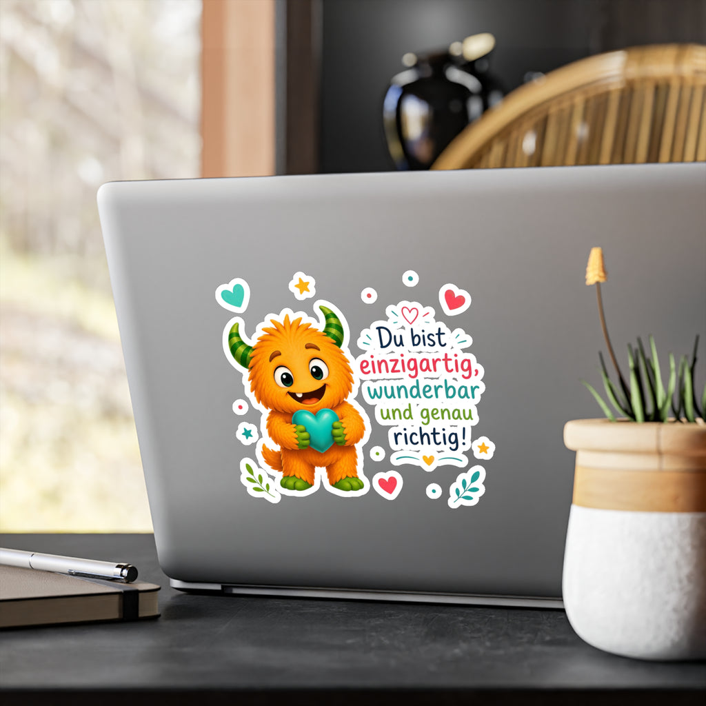 Lalinoo Sticker für Kinder – Wasserfester Vinyl Aufkleber mit liebevollem Motiv