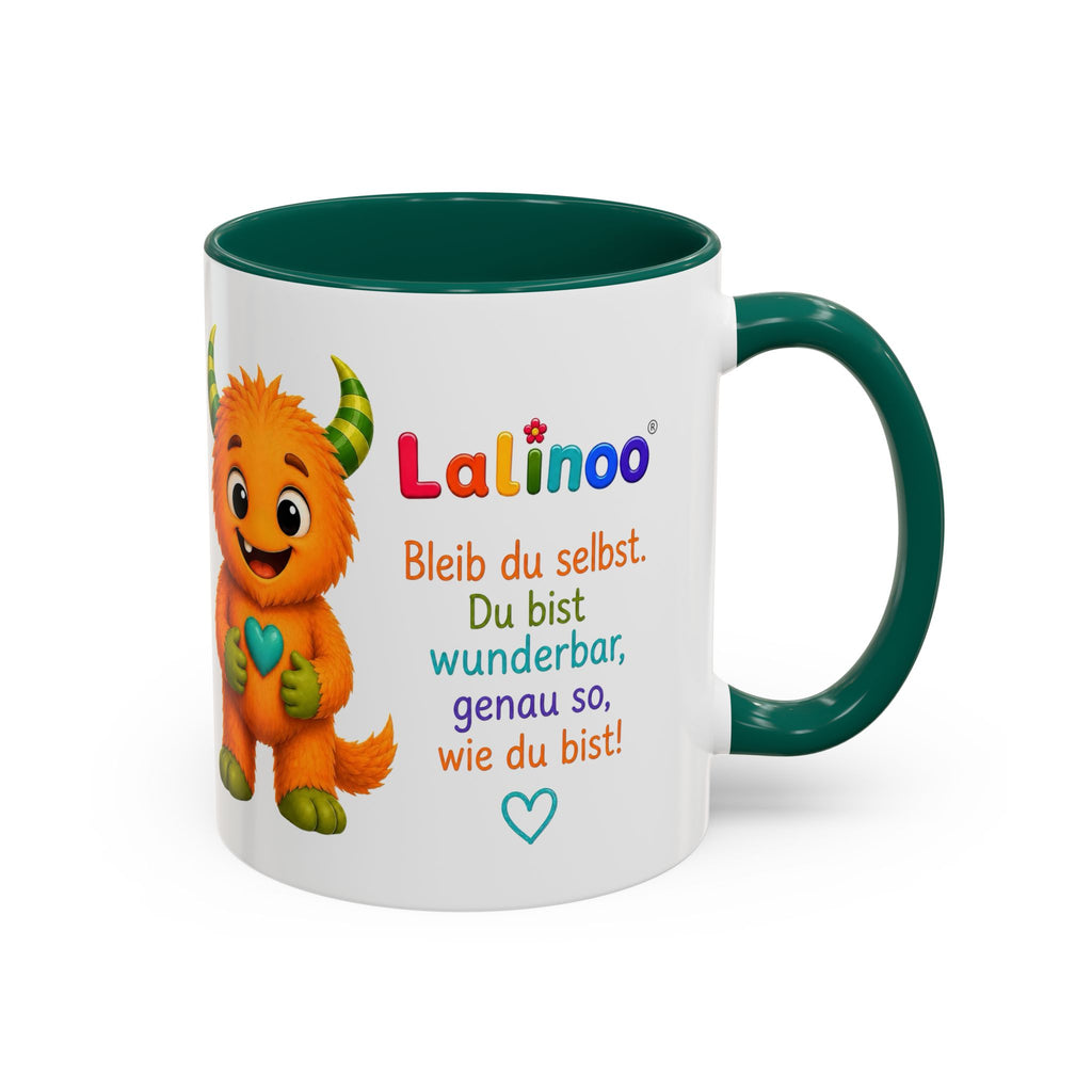 Lalinoo Tasse „Du bist wunderbar“ – Bunte Keramiktasse für Kinder & kleine Mutmacher