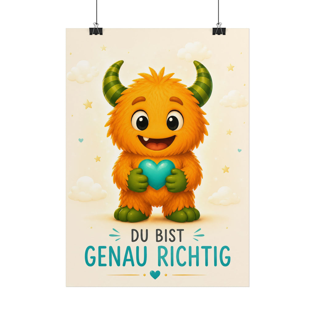 Lalinoo Poster „Du bist genau richtig“