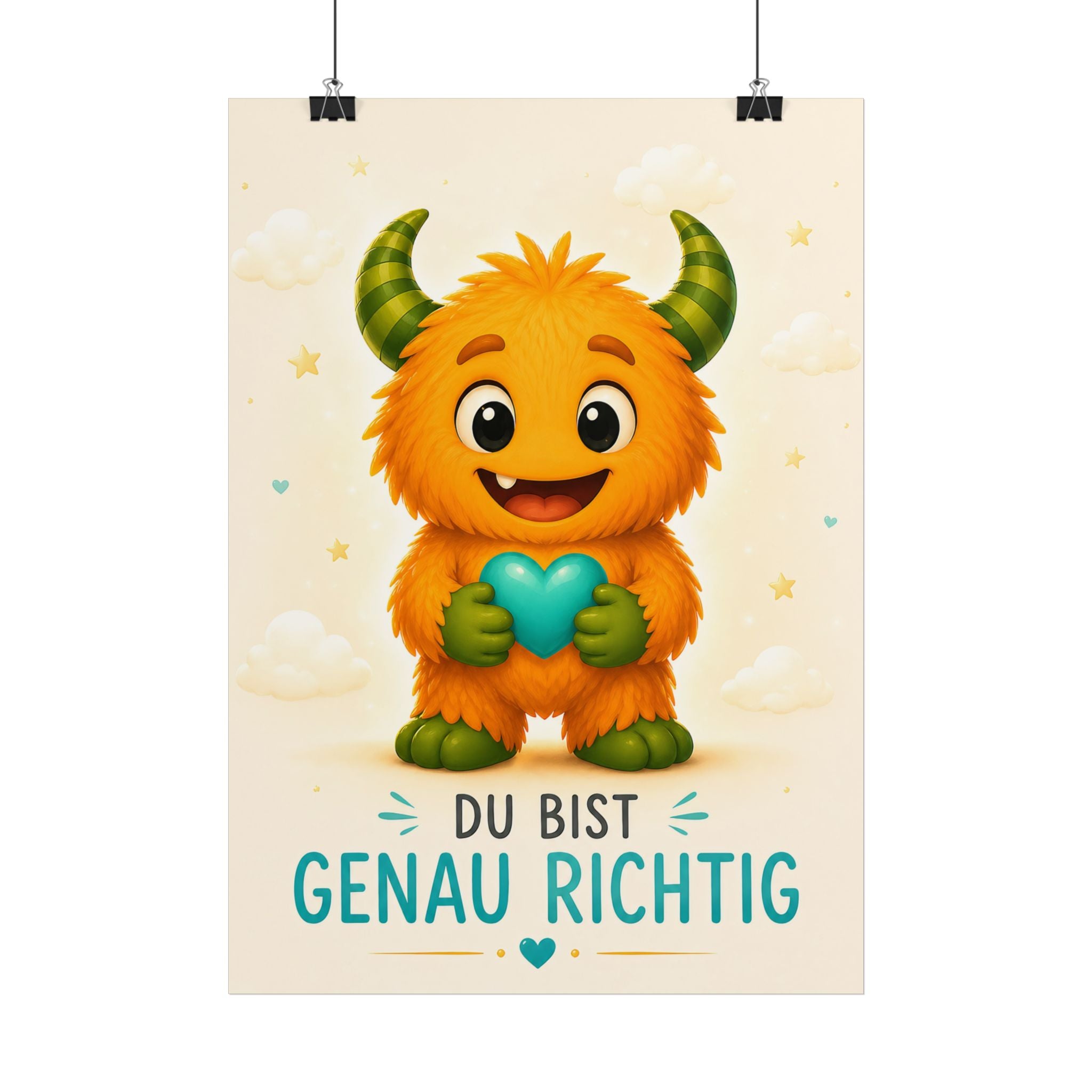 Lalinoo Poster „Du bist genau richtig“