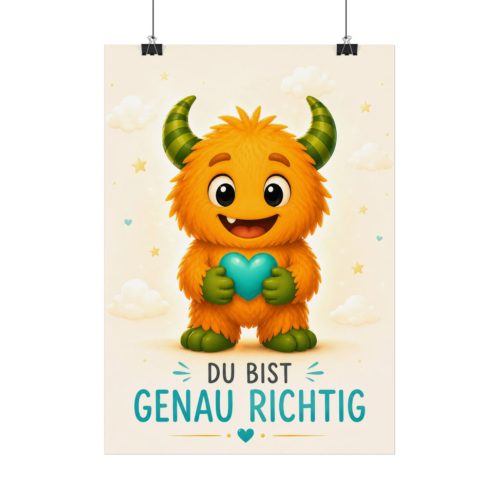 Lalinoo Poster „Du bist genau richtig“