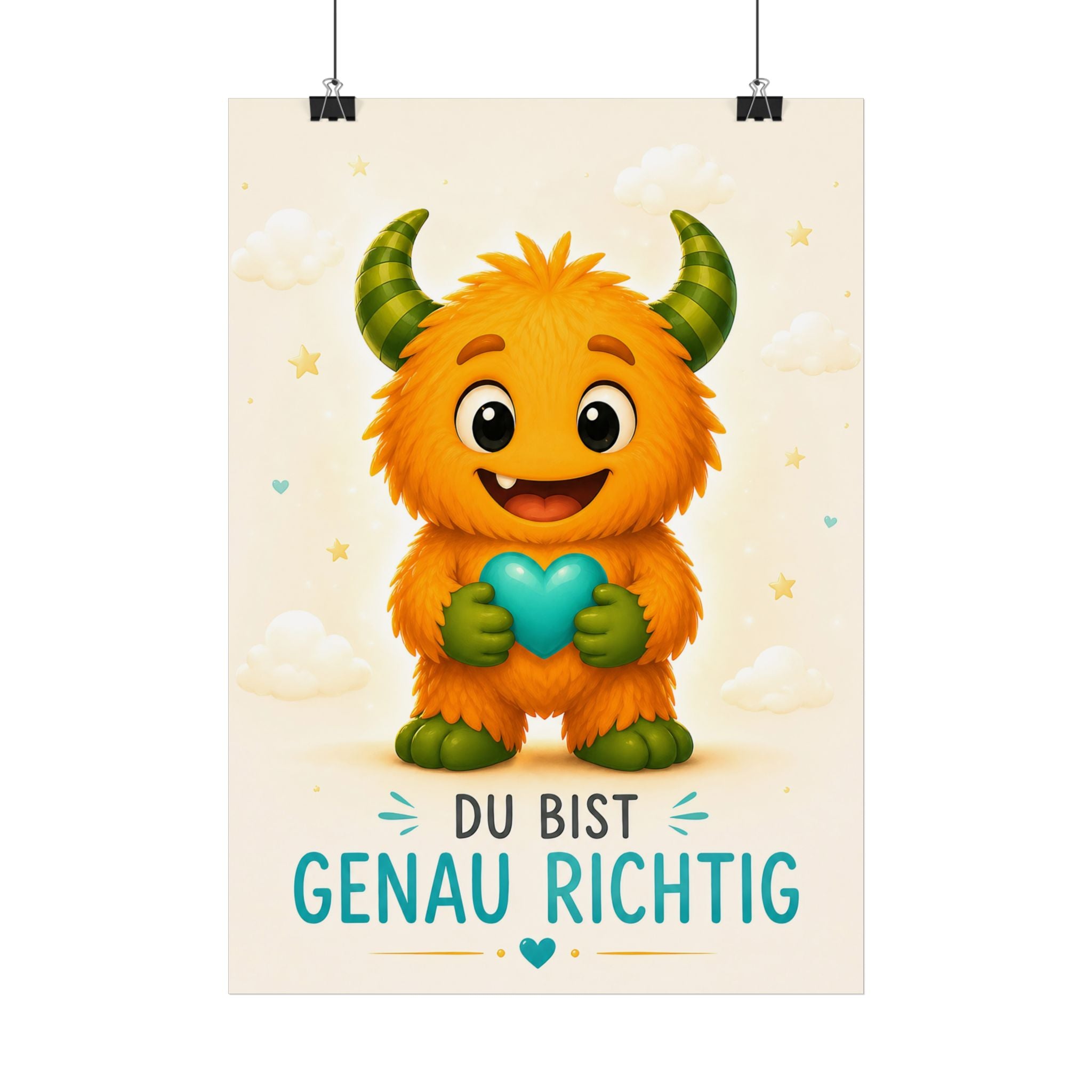 Lalinoo Poster „Du bist genau richtig“