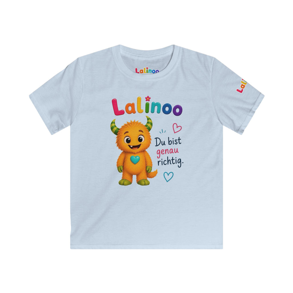 Lalinoo Kinder T-Shirt – Du bist genau richtig 🩵 | Weiches Baumwollshirt für Kinder