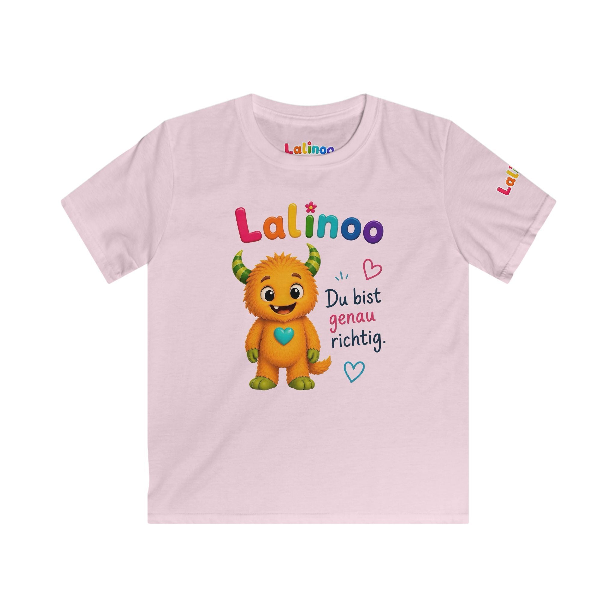 Lalinoo Kinder T-Shirt – Du bist genau richtig 🩵 | Weiches Baumwollshirt für Kinder