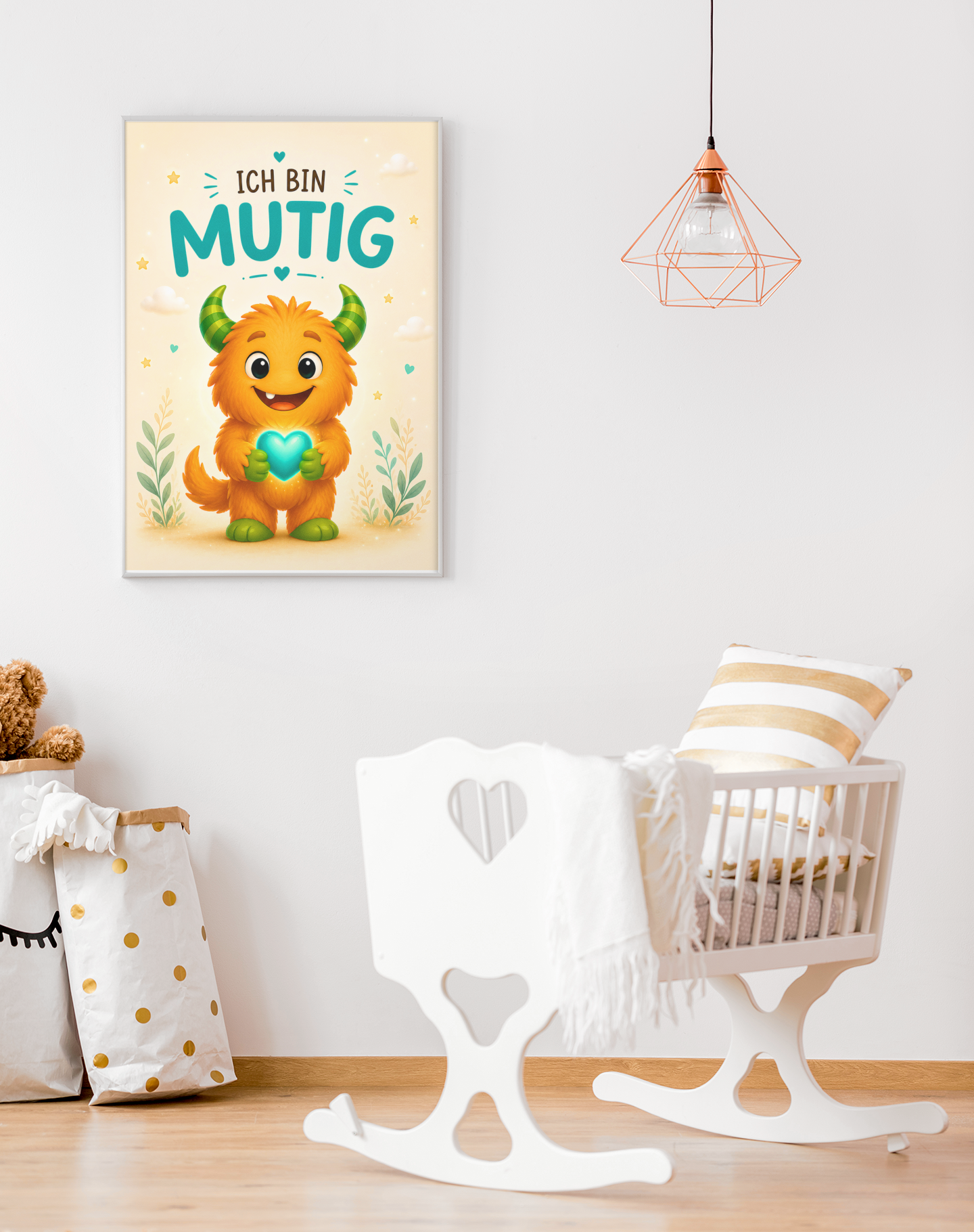 Lalinoo Kinderposter „Ich bin mutig“